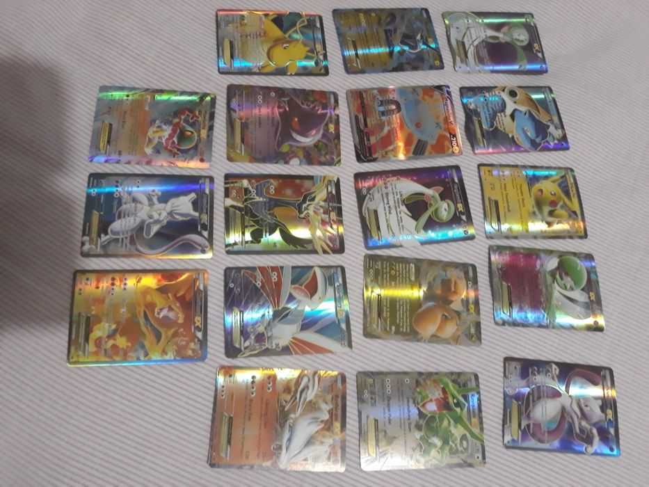 18 Cartas holográficas Pokemon