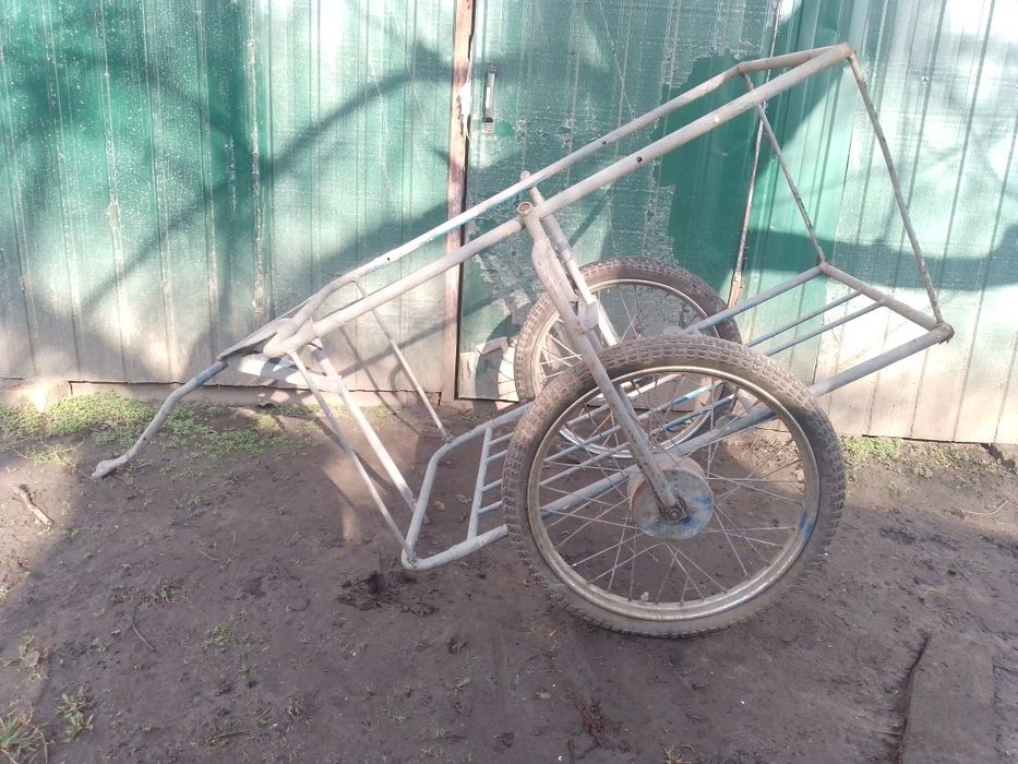 Тачка прицеп для мотоблока велосипеда