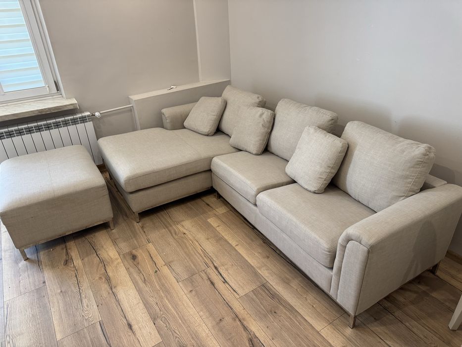 Sofa/narożnik beżowy Beliani Oslo