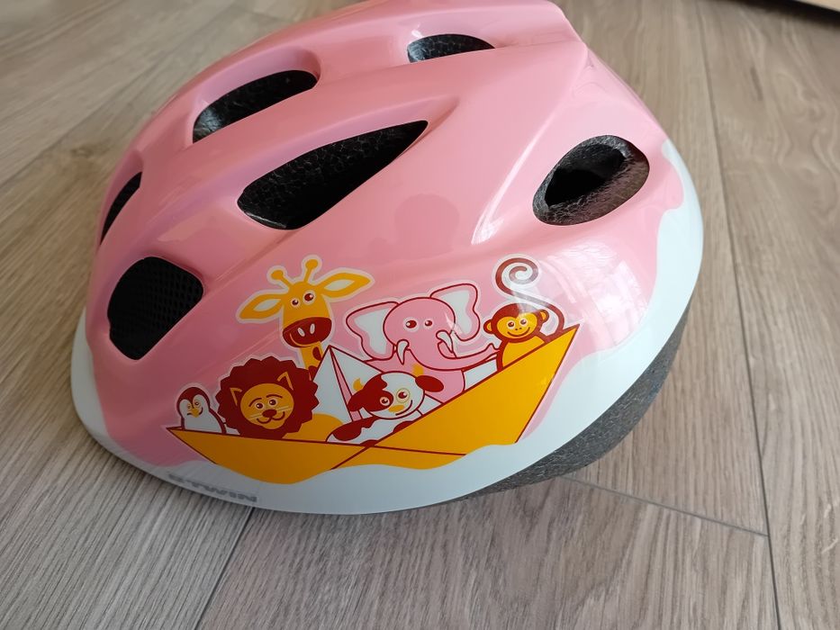 Kask dzieciecy B`Twin baby H300 pink rozm. 46-53 cm