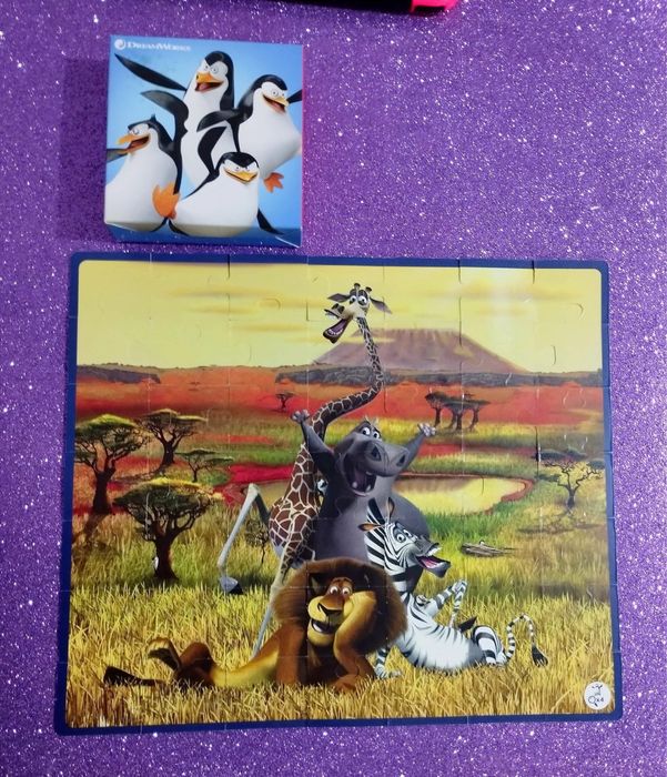 Quebra - cabeça do Madagascar - Happy Meal