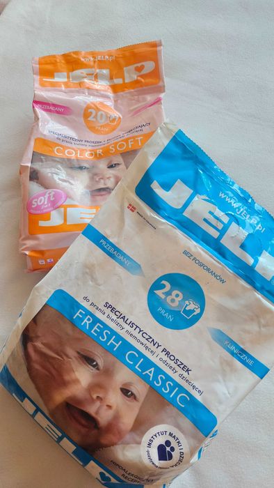 Proszek do prania pieluchy odzieży niemowląt Jelp Color biel