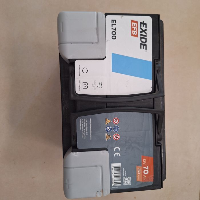 Bateria auto EXIDE 12V EFB 70Ah