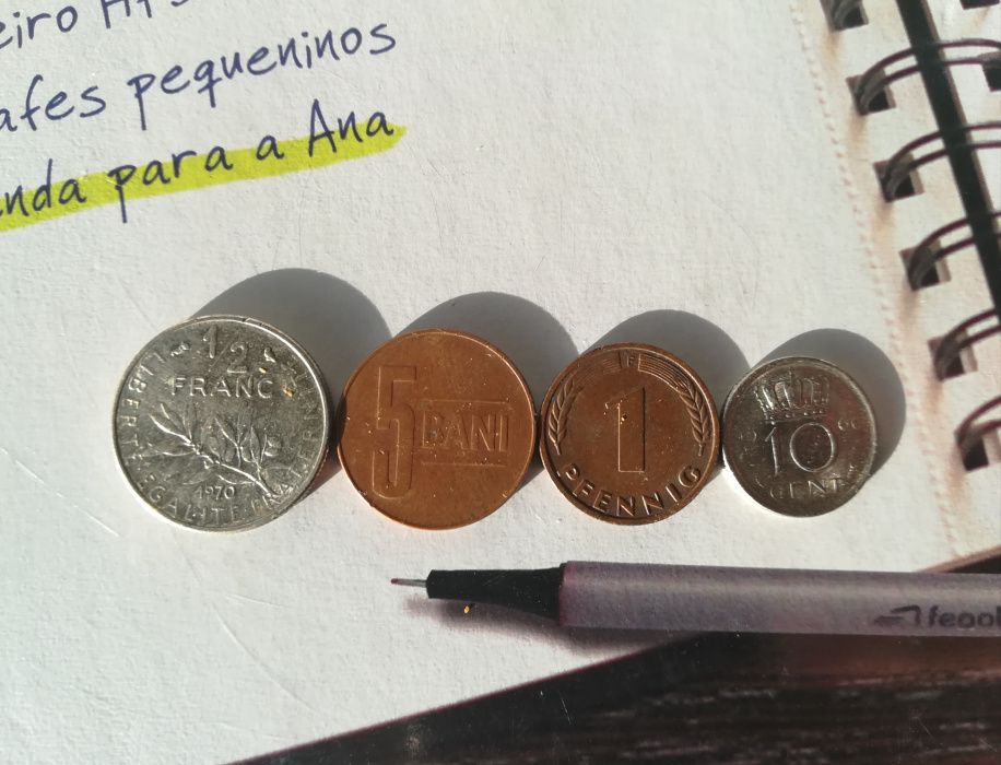 Moedas antigas - Vários Países