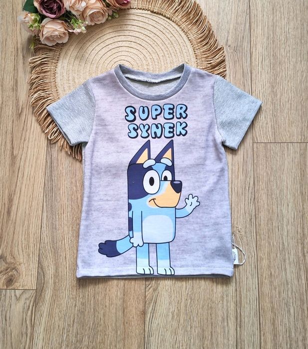 Koszulka "Super synek" chłopiec r.92