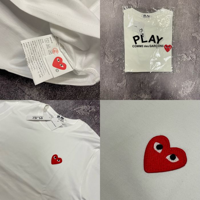 Футболка Comme des Garçons CDG PLAY  | 100% бавовна | XS S M L