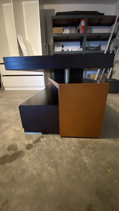 Movel TV Noegueira e Preto