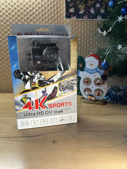 Экшн-камера 4K | Полный комплект | Новая