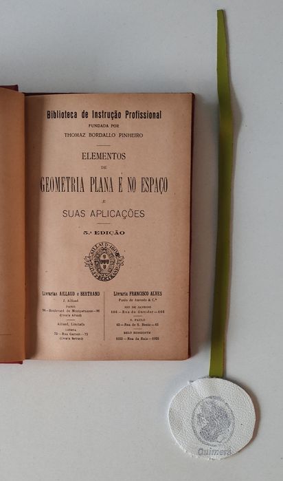 Biblioteca de Instrução Profissional, Elementos de geometria plana e