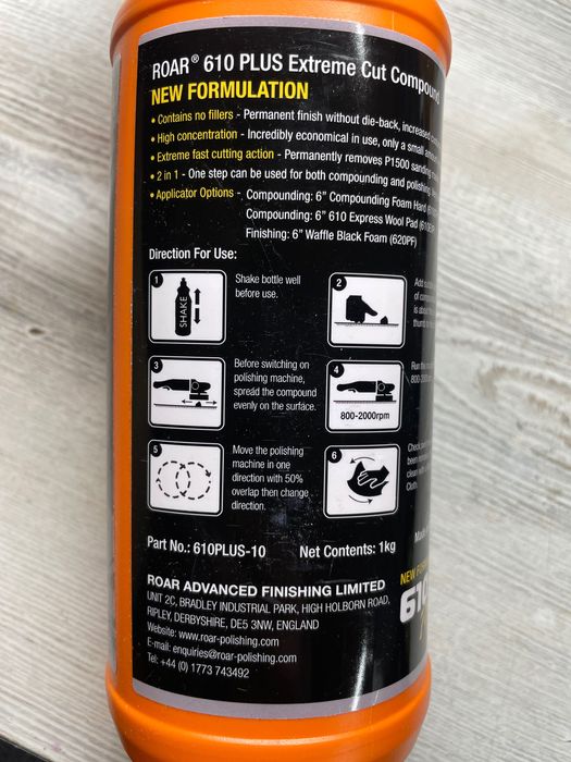 Паста полірувальна ROAR 610 plus