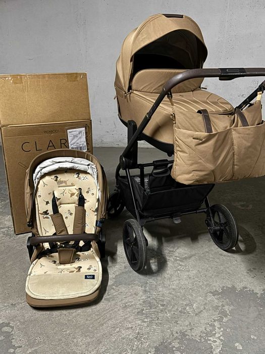 Wózek Venicci Claro 2w1 kolor CARAMEL + FOTELIK CYBEX Cloud T i-Size