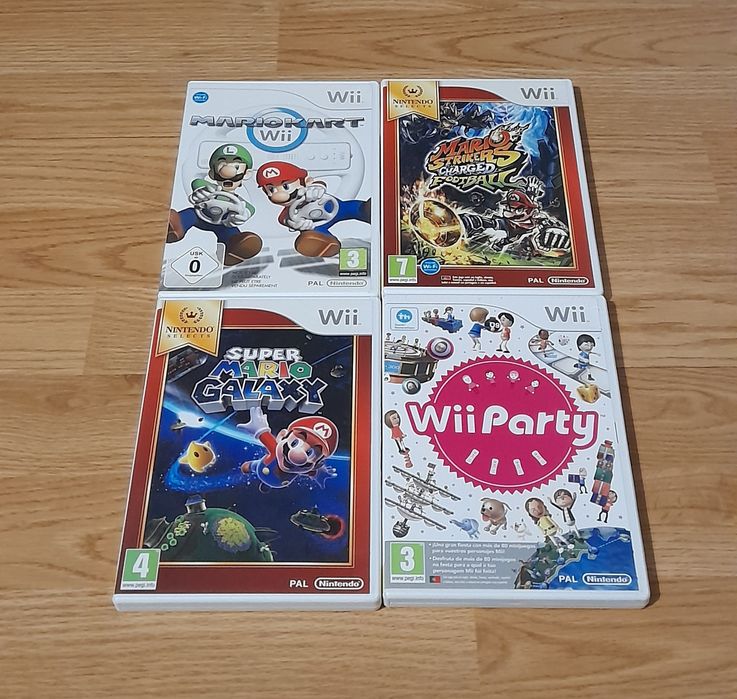 Jogos Nintendo Wii/Wii U (Originais,Completos,Versão PT)