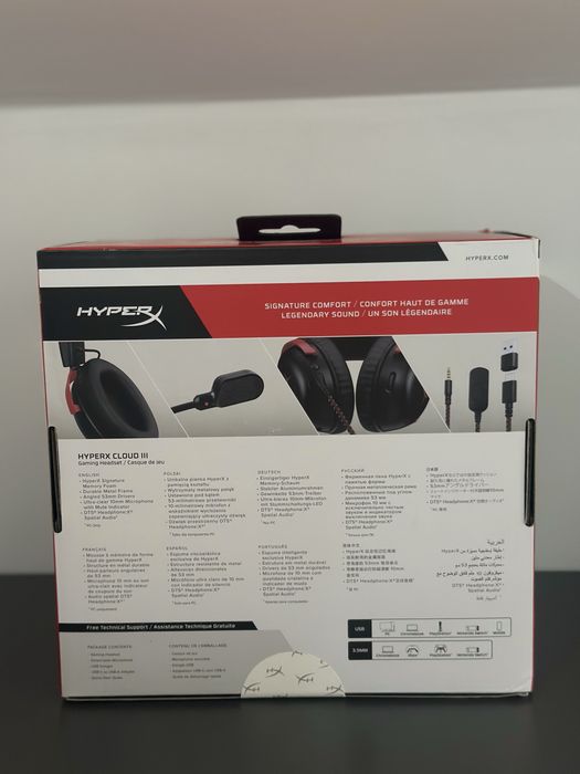 Наушники HyperX Cloud III Black-Red