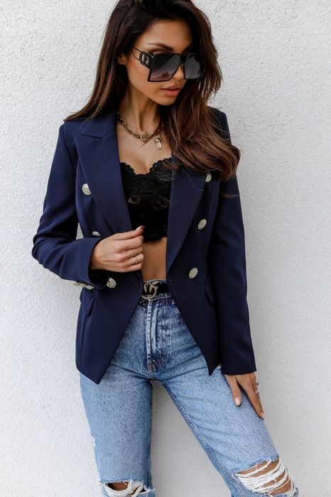 Marynarka granatowa Edan Balmain r. M L XL