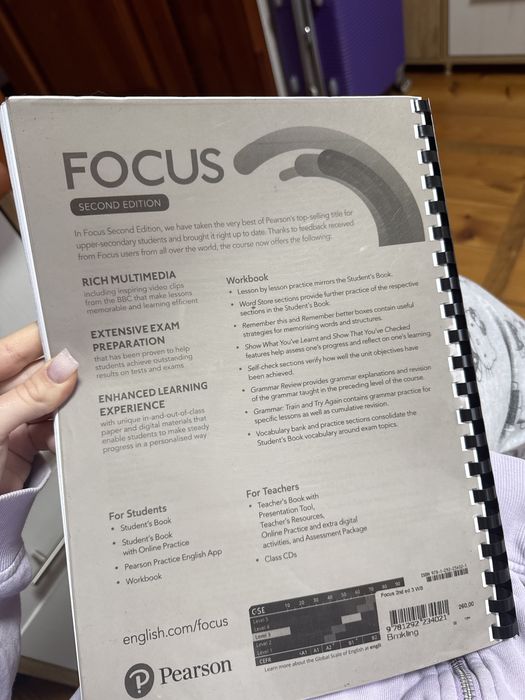 Focus 3 workbook. Second edition. Роздруківка.