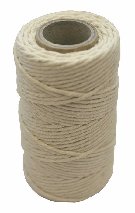 Sznurek BAWEŁNIANY PAKOWY WĘDLINIARSKI Ogrodniczy Biały 2mmx60mb 100g