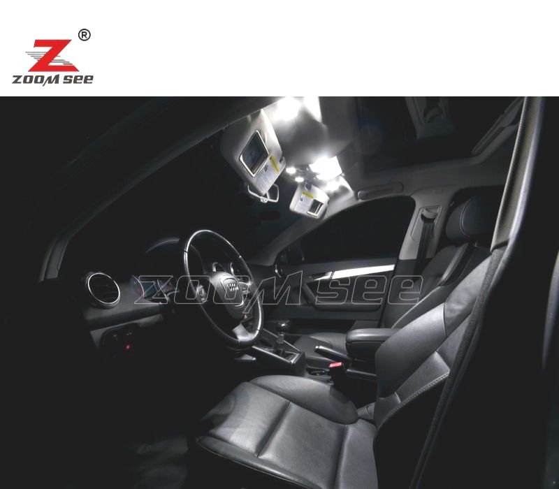 KIT COMPLETO DE 20 LÂMPADAS LED INTERIOR PARA 2003-2013 AUDI A3 S3 8 P 3 PUERTA Y 5 PUERTA SPORTBACK