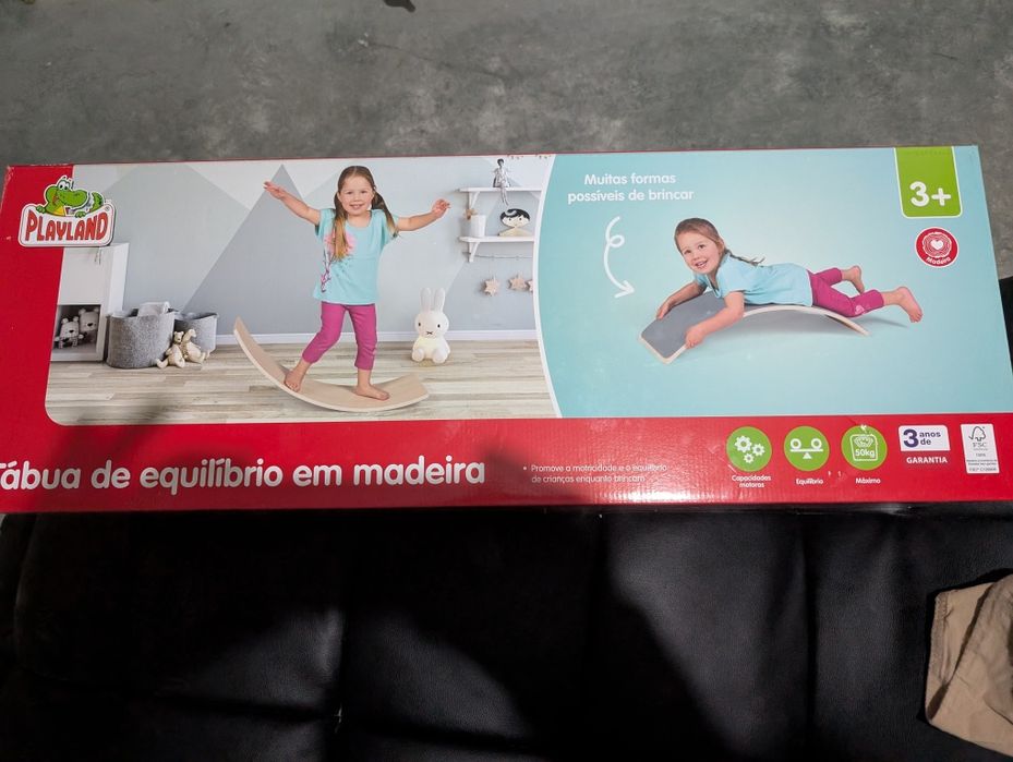 Tábua de equilíbrio em madeira  Montessori