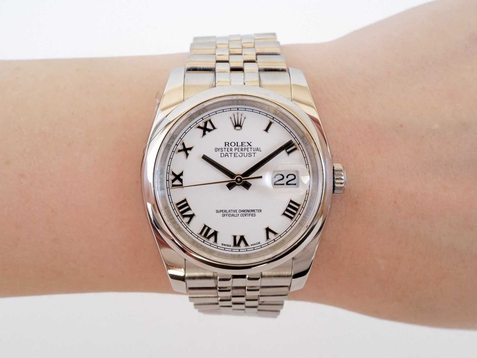 Rolex Datejust 36mm Jubilee Steel White Roman Dial (2025)