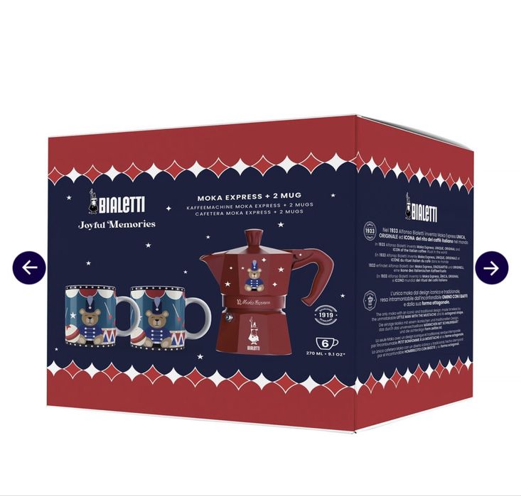 Zestaw kawiarka plus kubki