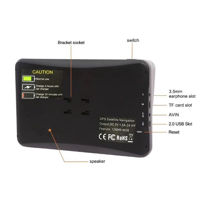 GPS Igo Primo camiões /Automóvel / Auto caravana /2025- 9 Polegadas