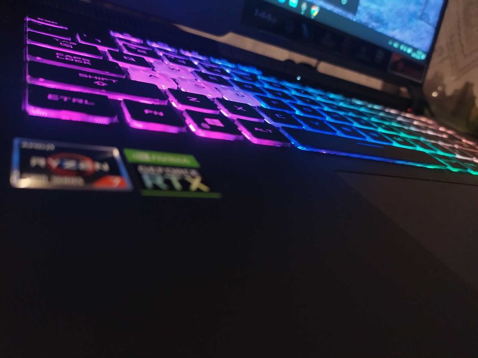 Laptop Asus rog strix G15-513IC RTX 3050/R7-4800H/512GB