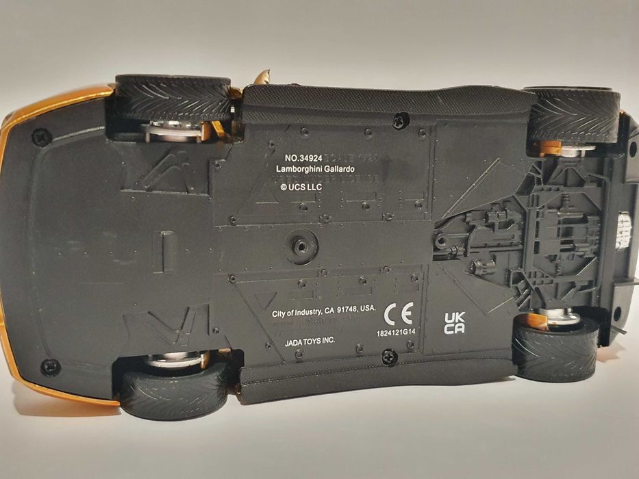 Auto metalowe skala 1/24 LAMBORGHINI GALLARDO Fast & Furious Złote