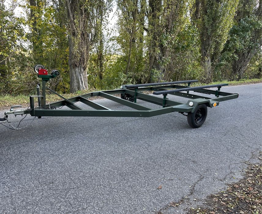 Przyczepa podłodziowa slipowa portowa wózek slipowy pod łódź motorówke