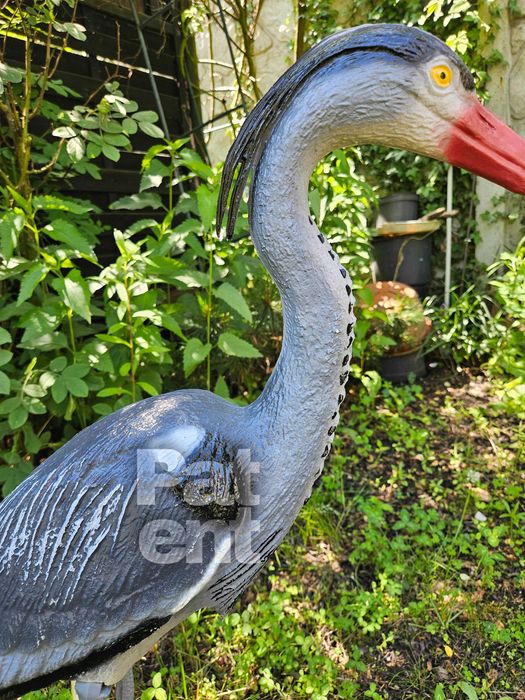 Figurka dekoracja czapla 70 cm wysoka ozdoba dom ogród taras