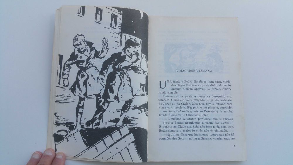 Livro Os sete e os Cães Roubados 1978 Enid Blyton editorial notícias