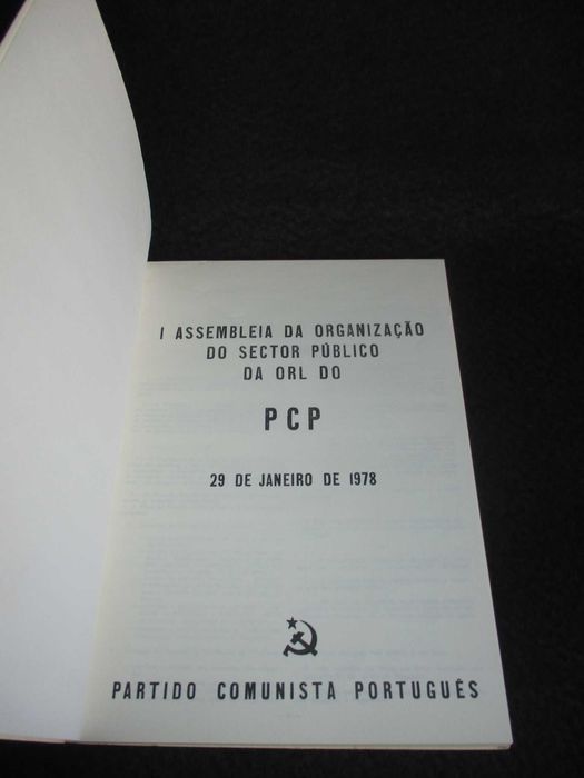 Livro 1ª Assembleia da Organização do Sector Público da ORL PCP
