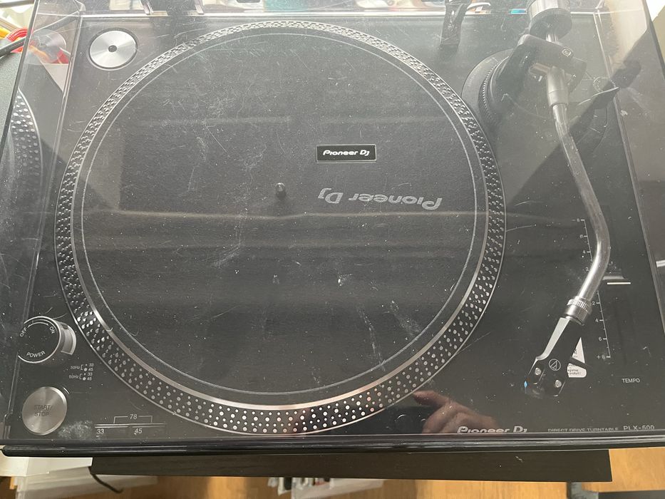 Giradiscos Pioneer plx 500 como novo com célula AT VM95c