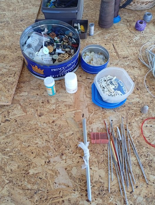 Material de costura,crochê e malhas