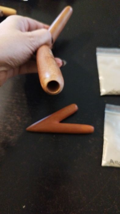 Conjunto Tepi e Kuripe aplicador de Rapé