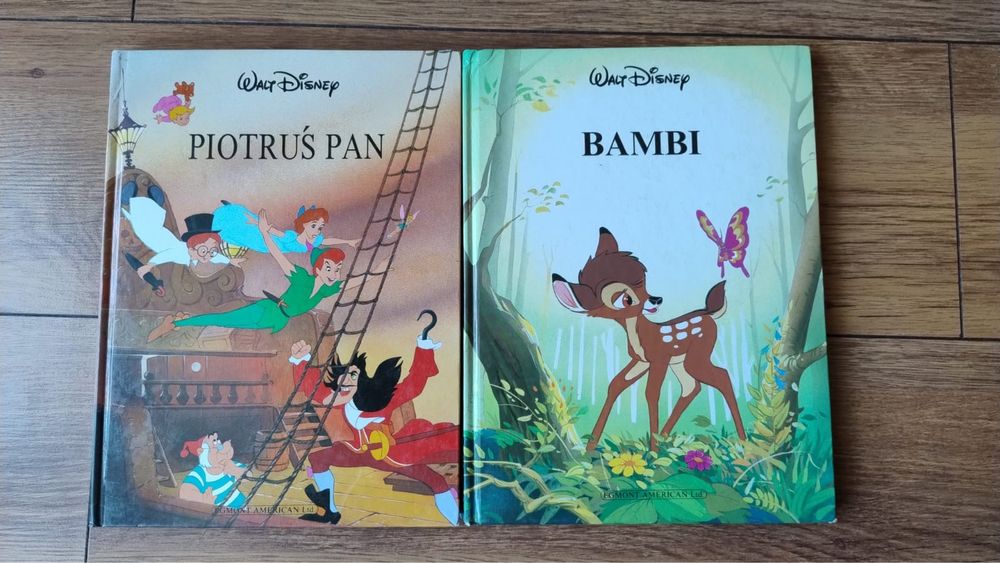 Bajki Disneya Bambi i Piotruś Pan cena 50 zł