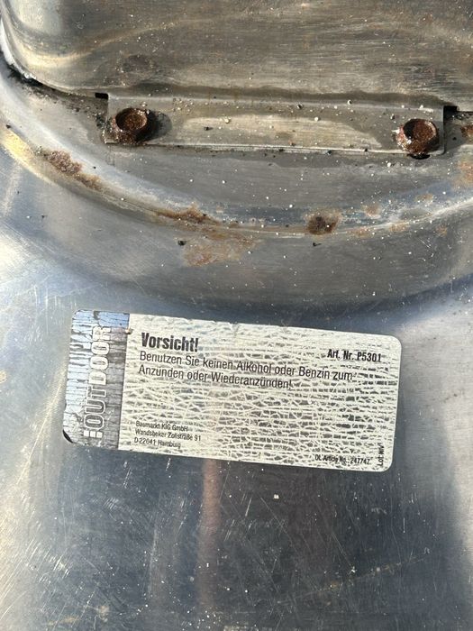 Gril ogrodowy kolumnowy  + szczypce