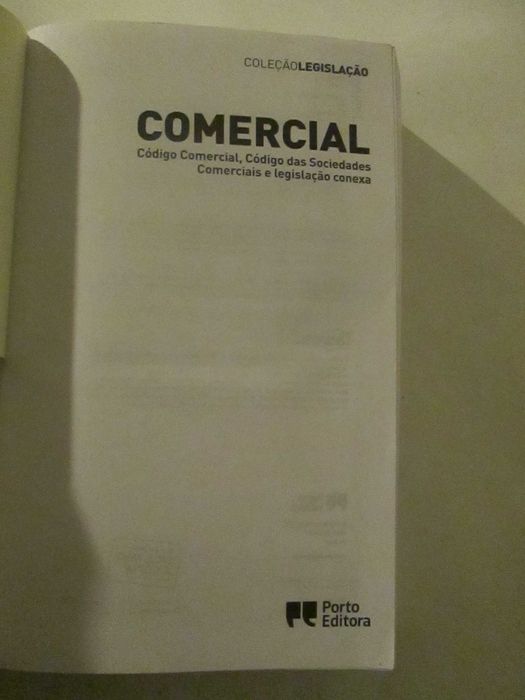 Código Comercial e das Sociedades Comerciais, como novo