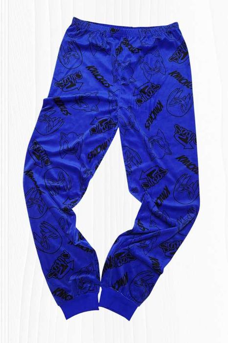 Spodnie piżama chłopiec welurowe roz.164 Sonic