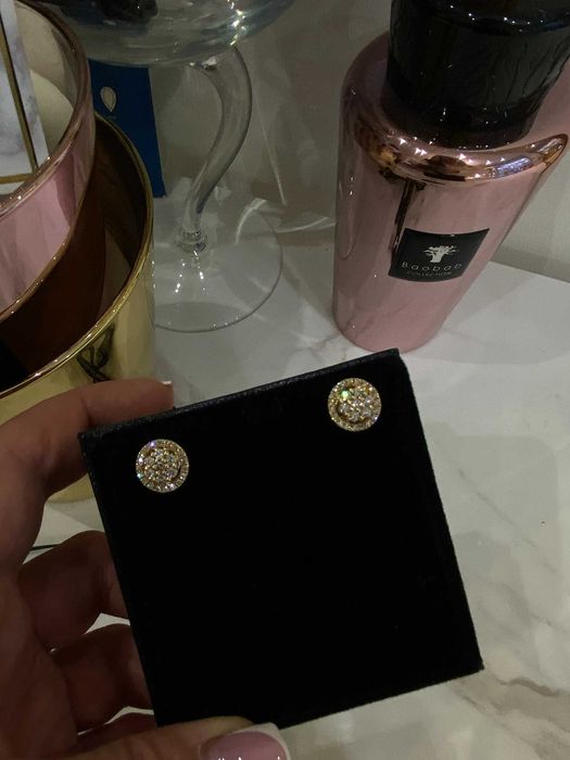 Kolczyki HALO z diamentami 1.00 CT