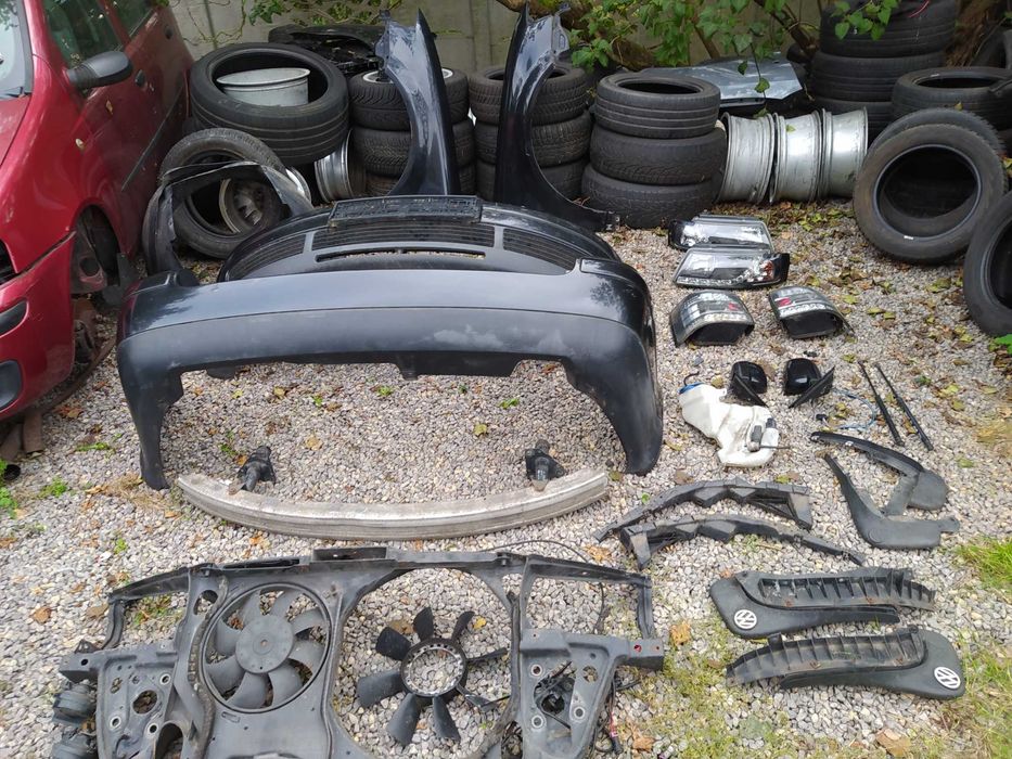 volkswagen passat b5 lampa przód zderzak błotnik pas przedni lusterko