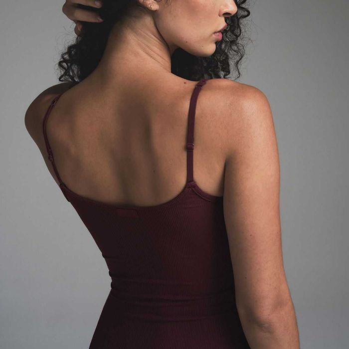 Плаття SKIMS Soft Lounge Long Slip Dress  XXS-S Black Burgundi