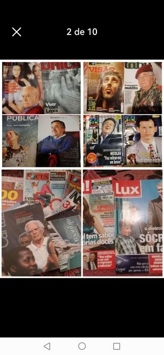 Revistas variadas. Também croché, rendas