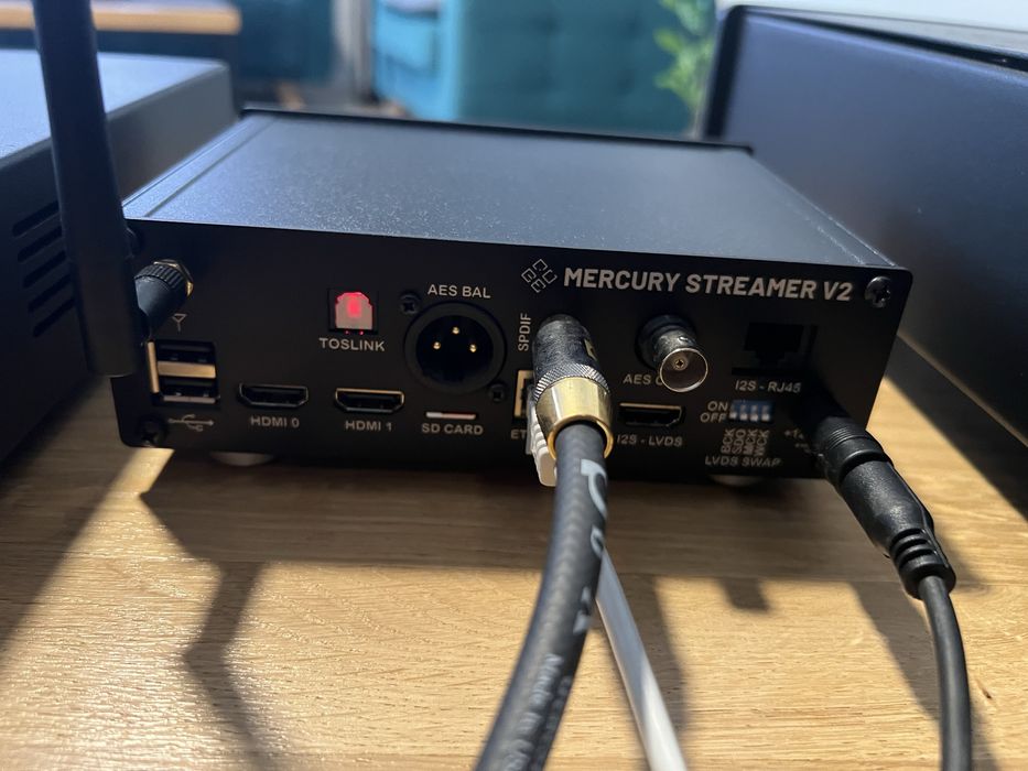 Streamer Mercury v2 + zasilacz 12 v MuzgAUDIO.   I2s!