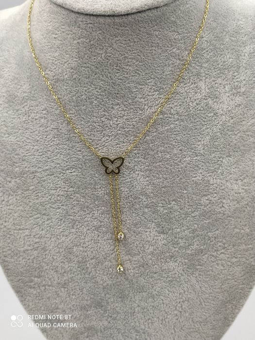 Celebrytka stal chirurgiczna Xuping motylek