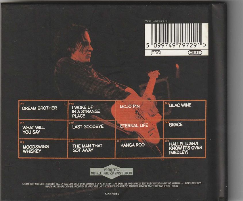 Jeff Buckley –Mystery White Boy (Ao Vivo '95 - '96) Edição Limitada