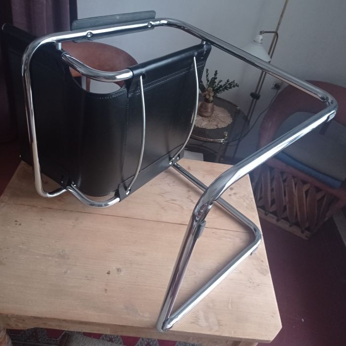 Fotele krzesła skórzane Bauhaus 2szt