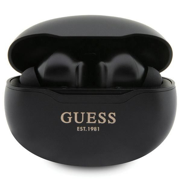 Guess słuchawki Bluetooth GUTWST50EKTWS + stacja dokująca czarny/black Classic EST