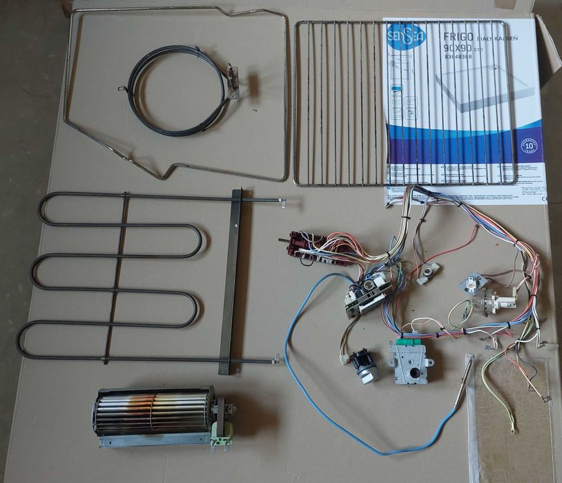 Piekarnik Ariston, Aryston, grzałka zaczep, wentylator pokrętło itd.