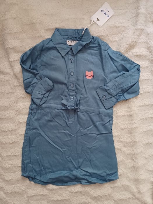 Delikatna dunika niebieska jednolita 110 marka 5. 10. 15