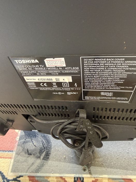 Televisao Toshiba a funcionar